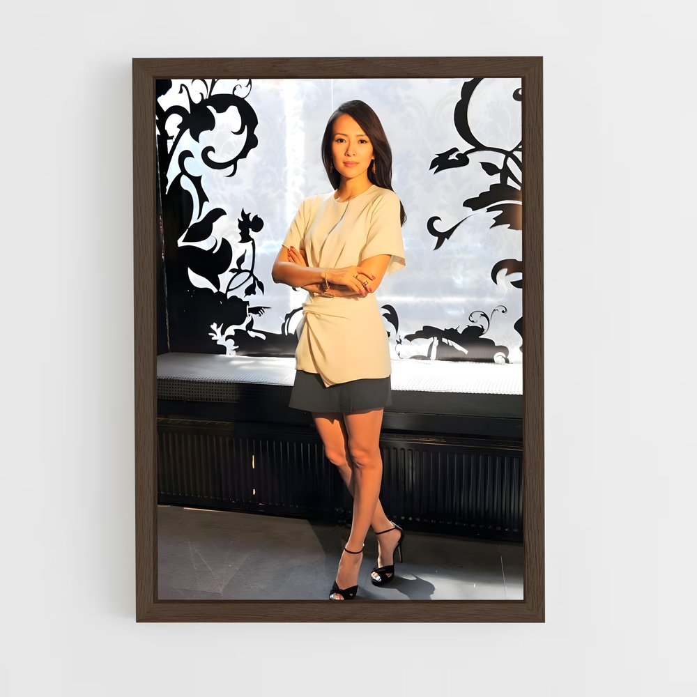 Poster Zhang Ziyi robe beige mystérieuse – affiche Kung Fu (vue 5)